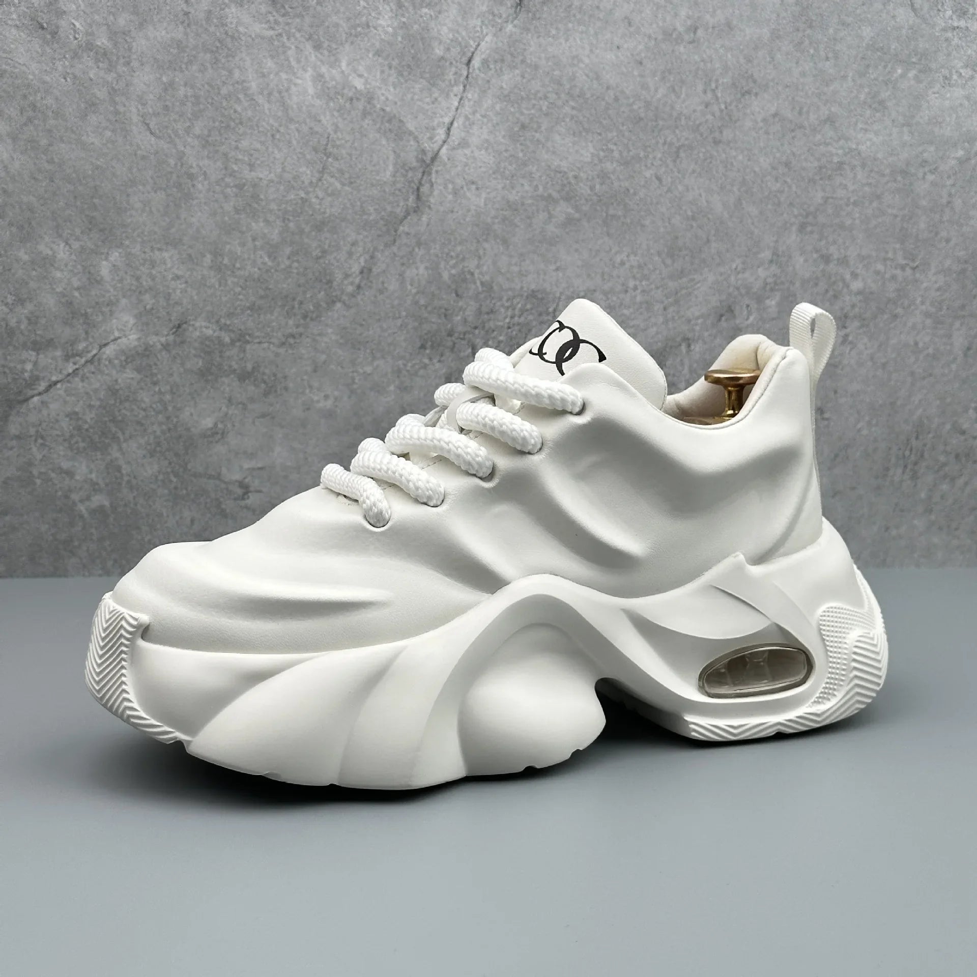 Men’s Leather Platform Sneakers High-Quality Comfortable Outdoor Fashion Shoes