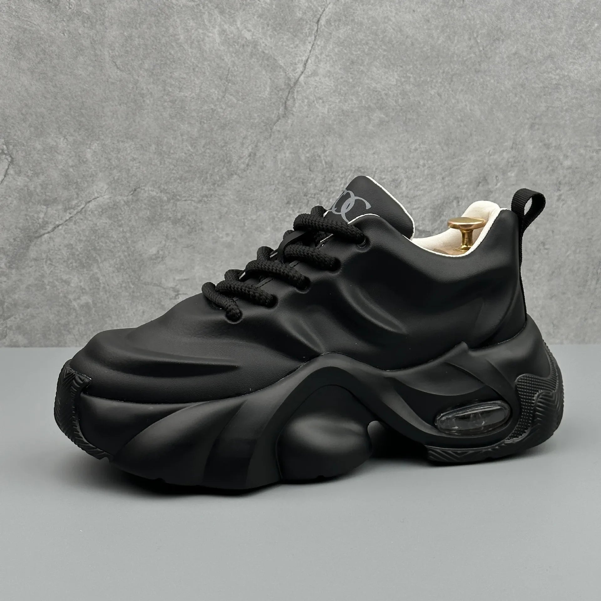 Men’s Leather Platform Sneakers High-Quality Comfortable Outdoor Fashion Shoes